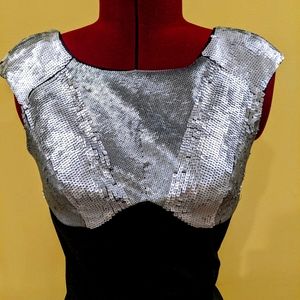 Ted Baker black dress sequined bodice